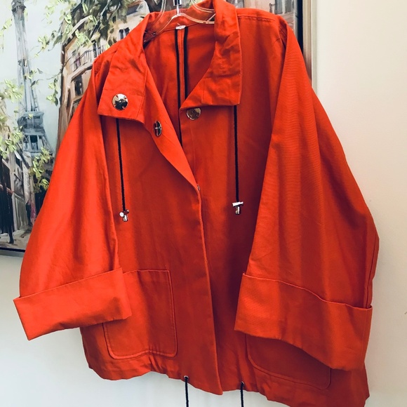 NWOT - 100% Cotton Oversized Pea Jacket - Picture 2 of 3